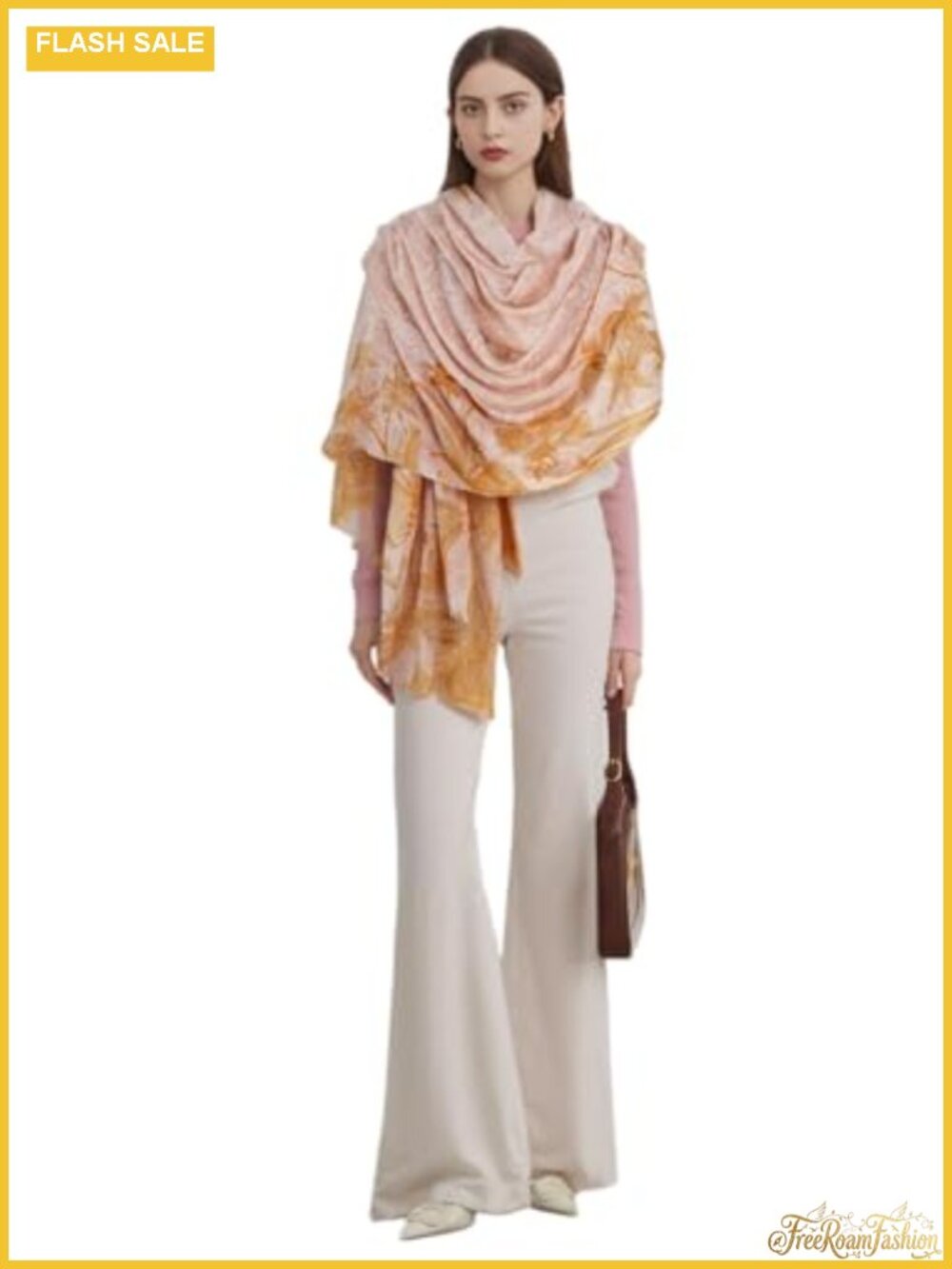 Merino Wool Silk Pashmina Shawl Wrap Lightweight Scarf Travel